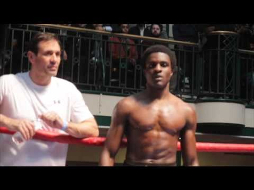 OHARA DAVIES OFFICIAL SHADOW BOXING FOOTAGE FROM PUBLIC WORKOUTS / JOSHUA v MARTIN