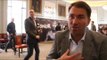 EDDIE HEARN ON CONOR BENN, NIGEL BENN COMMENTS ON CALLUM SMITH & HONEST ON DeGALE/SELBY RELATIONSHIP