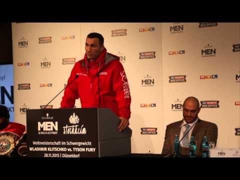 'TYSON FURY SAID HE NERVOUS. I GET NERVOUS BEFORE EVERYFIGHT.' - WLADIMIR KLITSCHKO