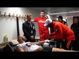 TYSON FURY HAVING HIS HANDS WRAPPED & TELLS VITALI KLITSCHKO THAT HE WILL CALL HIM OUT AFTER FIGHT!