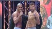 JAMES DeGALE v LUCIAN BUTE - OFFICIAL WEIGH IN & HEAD TO HEAD FOOTAGE FROM QUEBEC, CANADA