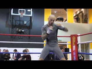 KEVIN MITCHELL WARMS UP FOR THE MEDIA & CROWD / BAD INTENTIONS