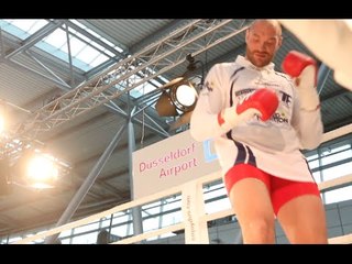 MOVER! - TYSON FURY SLOW DANCING TO A BIT OF JAZZ THEN SHOWBOATS AS WLADIMIR KLITSCHKO WATCHES ON