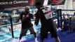 POWERFUL !!! DILLIAN WHYTE PAD WORKOUT W/ JONATHAN BANKS @ MIGUELS, GYM BRIXTON / BAD INTENTIONS