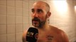 GARY 'SPIKE' O'SULLIVAN REACTS TO DISAPPOINTING DEFEAT TO 'BETTER MAN'  CHRIS EUBANK JR - POST FIGHT