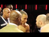 KISS OF DEATH - SPIKE KISSING CHRIS EUBANK JR AND THE MAYHEM AFTER!!! (ON STAGE ANGLE)