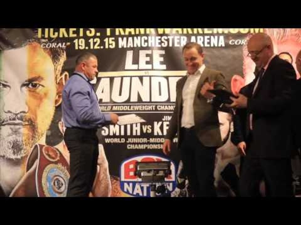 TOMMY LANGFORD v ROBERT SWIERZBIINKSKI - OFFIAL WEIGH IN & FACE TO FACE / XMAS CRACKER