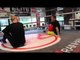 GYM TALK - KEVIN MITCHELL & RICKY BURNS AS THEY WORK TOGETHER ON THE MEDICINE BALL / iFL TV