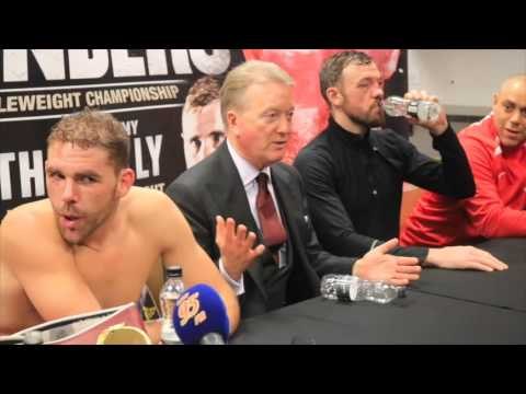 ANDY LEE v BILLY JOE SAUNDERS OFFICIAL POST FIGHT PRESS CONFERENCE WITH FRANK WARREN, TIBBS & BOOTH