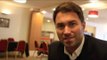 EDDIE HEARN ON BROOK v KHAN NEGOATIATIONS/SPLITS, BIZIER DEFENCE, & JOSHUA POSSIBLE OPPONENTS ON 9/4