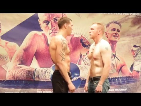CHARLIE DUFFIELD v RICHARD HARRISON OFFICIAL WEIGH IN / GROVES v DI LUISA