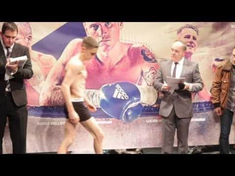 REECE BELLOTTI v ELVIS GUILLEN OFFICIAL WEIGH IN & HEAD TO HEAD / GROVES v DI LUISA