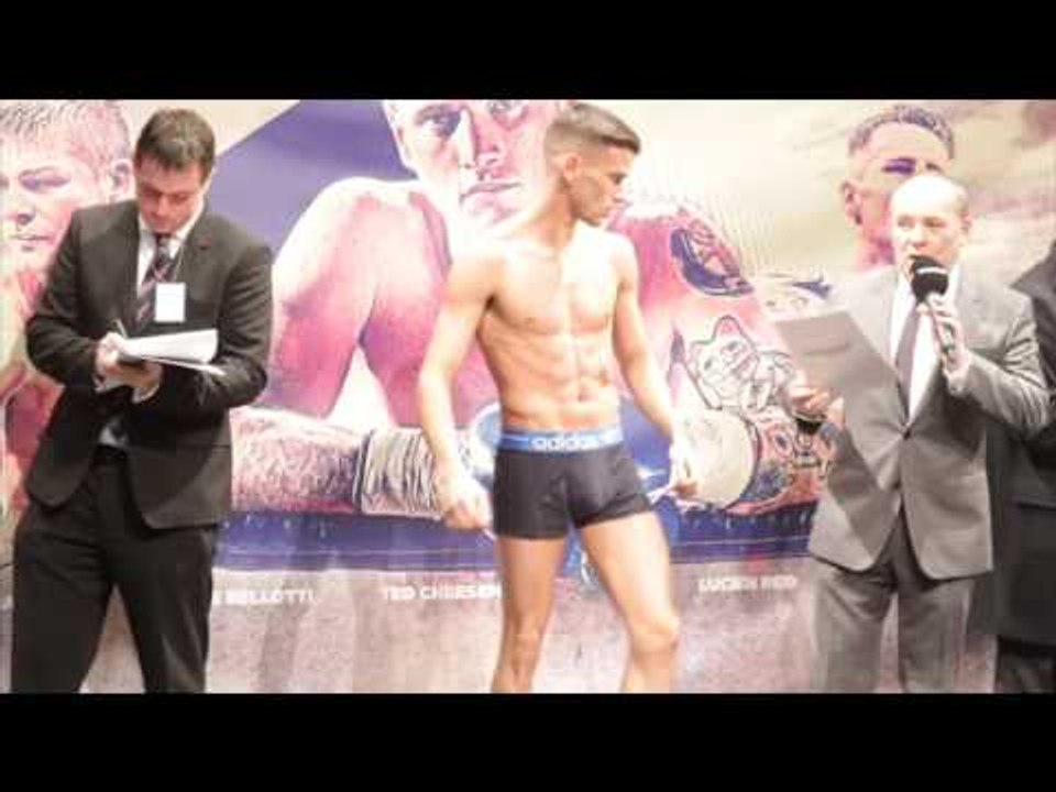 MARTIN J WARD v MARIO PISANTI OFFICIAL WEIGH IN & HEAD TO HEAD / GROVES v DI LUISA