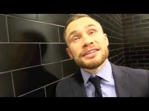 CARL FRAMPTON REACTS TO GROVES TKO WIN OVER Di LUISA. TALKS DAVID HAYE, QUIGG & SANTA CRUZ-MARTINEZ