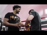 DAVID HAYE GETS HIS HANDS WRAPPED BY SHANE McGUIGAN & HAS SOME GYM BANTER / HAYE FAY 2