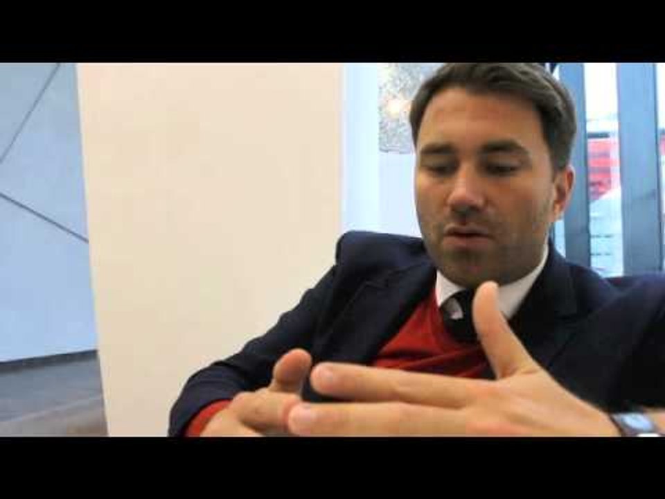 EDDIE HEARN ON FRAMPTON-QUIGG WEIGH IN, GALLAGHER-McGUIGAN FLARE-UP & UPDATE ON DRESSING ROOM ISSUE.