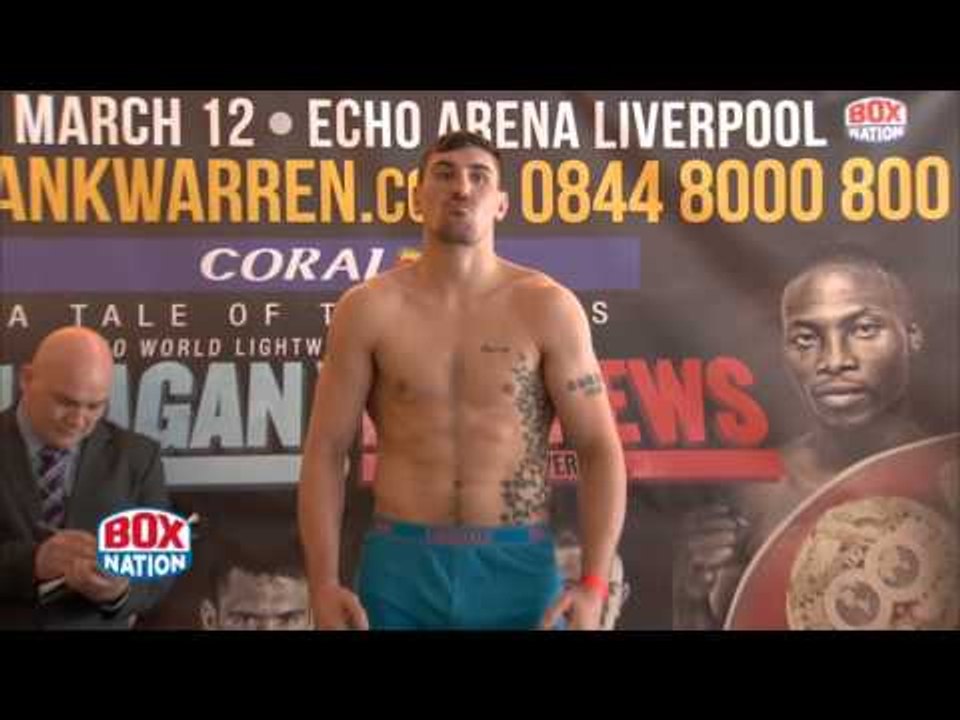 MATTY ASKIN v SIMON BARCLAY - OFFICIAL WEIGH IN & HEAD TO HEAD /FLANAGAN v MATHEWS