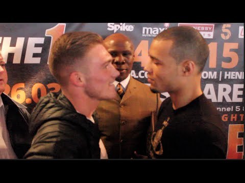 VERBALS EXCHANGED !!! -NICK BLACKWELL v CHRIS EUBANK JR OFFICIAL HEAD TO HEAD / BLACKWELL v EUBANK