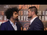 DAVID HAYE v ARNOLD 'THE COBRA' GJERGJAJ - OFFICIAL HEAD TO HEAD @ FIRST PRESS CONFERENCE #HAYEDAY