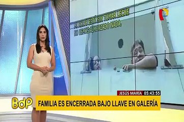 Familia queda encerrada en galería de Jesús María