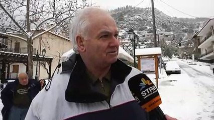Χιόνια στην Υπάτη του δήμου Λαμιέων