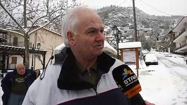 Χιόνια στην Υπάτη του δήμου Λαμιέων