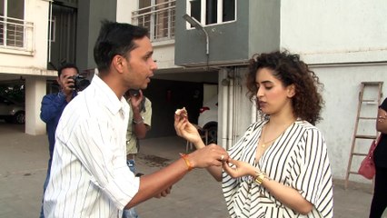 Sanya Malhotra Celebrates Birthday With Media | Filmibeat