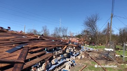 The damage a tornado can do to a house