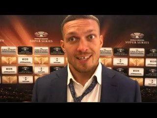 'I AM THE SHOWMAN' - OLEXANDER USYK ON CHOOSING MARCO HUCK IN RND1 DRAFT WORLD BOXING SUPER SERIES