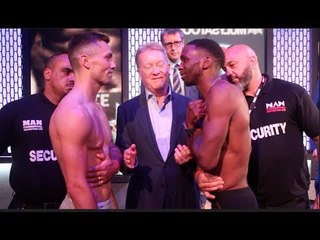 MOCKS THE HAMMERS AGAIN!! ASINIA BYFIELD v SAM McNESS  - OFFICIAL WEIGH IN & HEAD TO HEAD