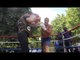 POWERFUL!! CHRIS EUBANK JR UNLEASHES POWER & ACCURACY ON THE PUNCH MITT @ PUBLIC WORKOUTS