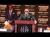 'YOU LITTLE FOOL' - CONOR McGREGOR SAYS TO GUY IN CROWD 'SHUT UP LITTLE BITCH' IN PRESS CONFERENCE