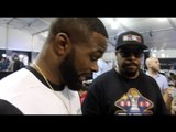 RAP STAR ICE CUBE & UFC FIGHTER TYRON WOODLEY COME TOGETHER AHEAD OF MAYWEATHER v McGREGOR