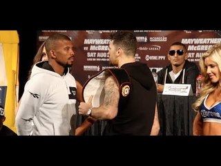 WAR CLEV! -NATHAN CLEVERLY v BADOU JACK - HEAD TO HEAD @ FINAL PRESS CONFERENCE /MAYWEATHER-McGREGOR