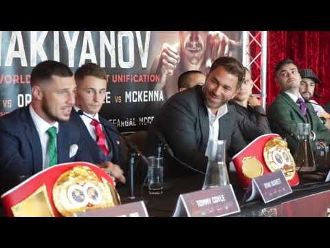RYAN BURNETT v ZHANAT ZHAKIYANOV - OFFICIAL PRESS CONFERENCE W/ TOMMY COYLE v TYRONE McKENNA & MORE