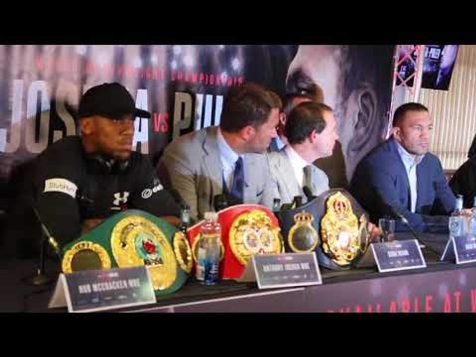 ANTHONY JOSHUA v KUBRAT PULEV - *FULL & UNCUT* PRESS CONFERENCE (CARDIFF) / JOSHUA-PULEV