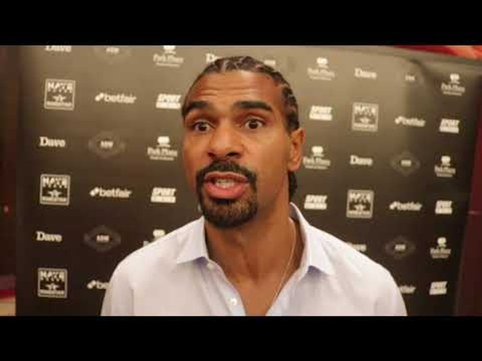 DAVID HAYE - 'PARKER v FURY IS A GREAT FIGHT GETTING TWO HEAVYWEIGHT CHAMPS IN 1 FAMILY, INCREDIBLE'