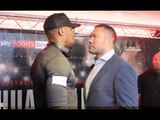 NO FEAR? - ANTHONY JOSHUA v KUBRAT PULEV - HEAD TO HEAD @ PRESS CONFERENCE (CARDIFF) / JOHSUA-PULEV