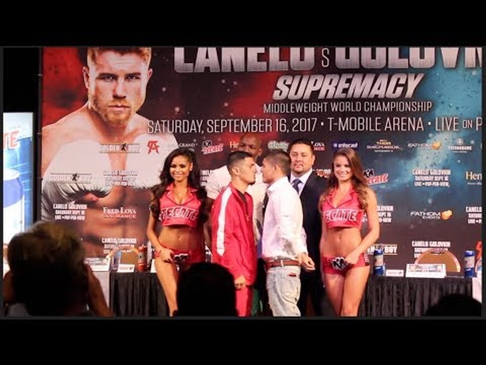 DIEGO DE LA HOYA v RANDY CABALLERO - OFFICIAL HEAD TO HEAD @ FINAL PRESS CONFERENCE