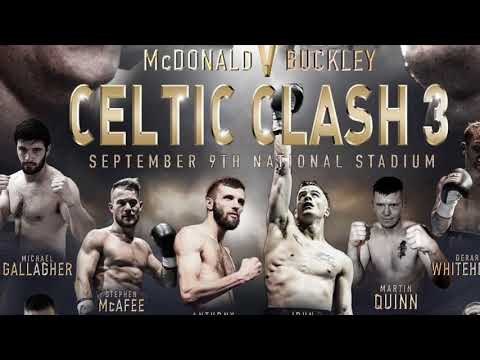 ERIC DONOVAN v DAI DAVIES - OFFICIAL WEIGH IN & HEAD TO HEAD / CELTIC CLASH 3
