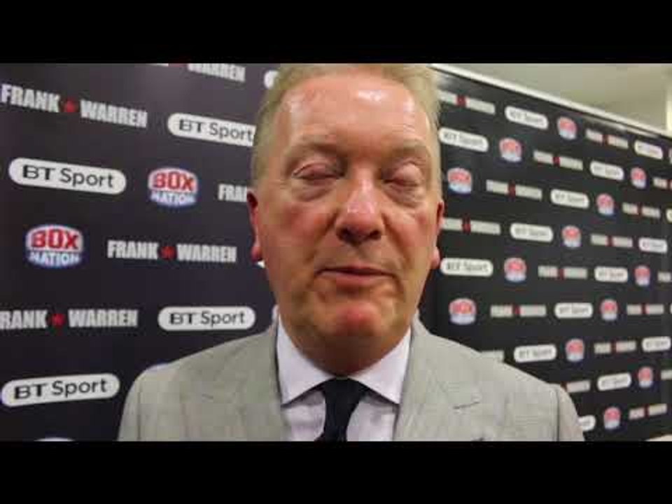 FRANK WARREN REACTS TO SAUNDERS WIN OVER MONROE JR, TALKS CANELO-GOLOVKIN & TYSON FURY
