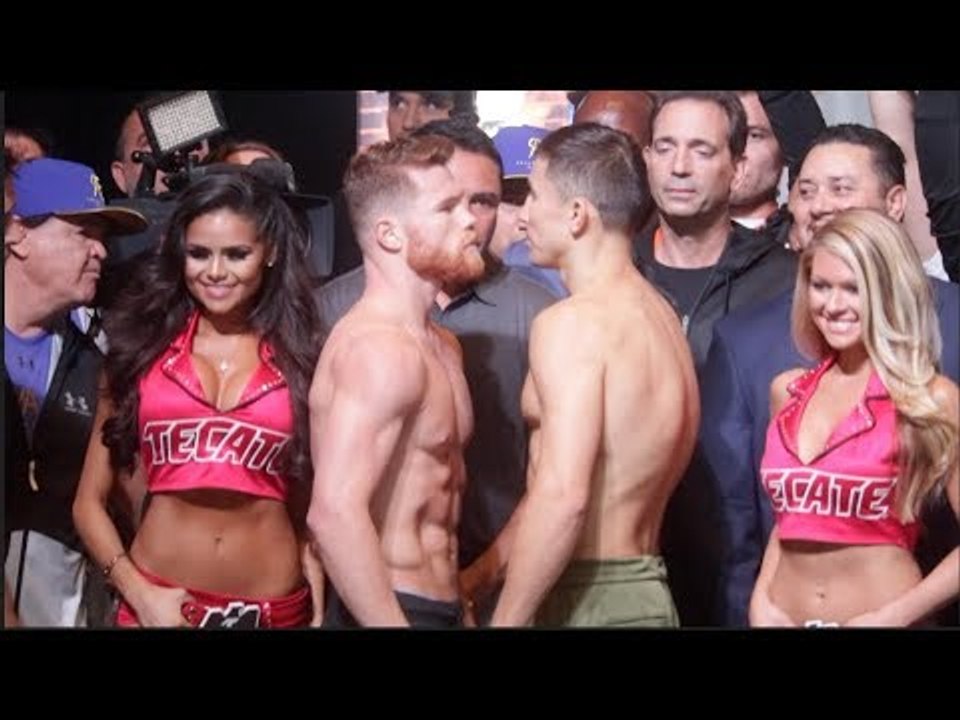 INTENSE!!! - SAUL 'CANELO' ALVAREZ v GENNADY GOLOVKIN - OFFICIAL WEIGH IN & HEAD TO HEAD / SUPREMACY