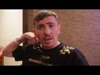 PETER McDONAGH REACTS TO WEIGH IN CONFRONTATION  & DRINKING A BEER ON STAGE DURING WEIGH IN