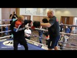 'COMING FOR YOU MASHER LAD!' - THOMAS STALKER HITS THE PADS w/ TRAINER DANNY VAUGHN / DODD v STALKER