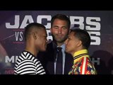 EDDIE HEARN'S NEW SIGNING - DANNY JACOBS v LUIS ARIAS - HEAD TO HEAD @ NEW YORK PRESS CONFERENCE