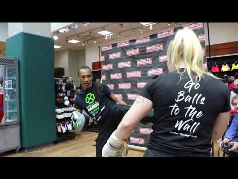GO BALLS TO THE WALL! - HEATHER HARDY SMASHES THE PADS - PUNCH/KICK COMBOS!