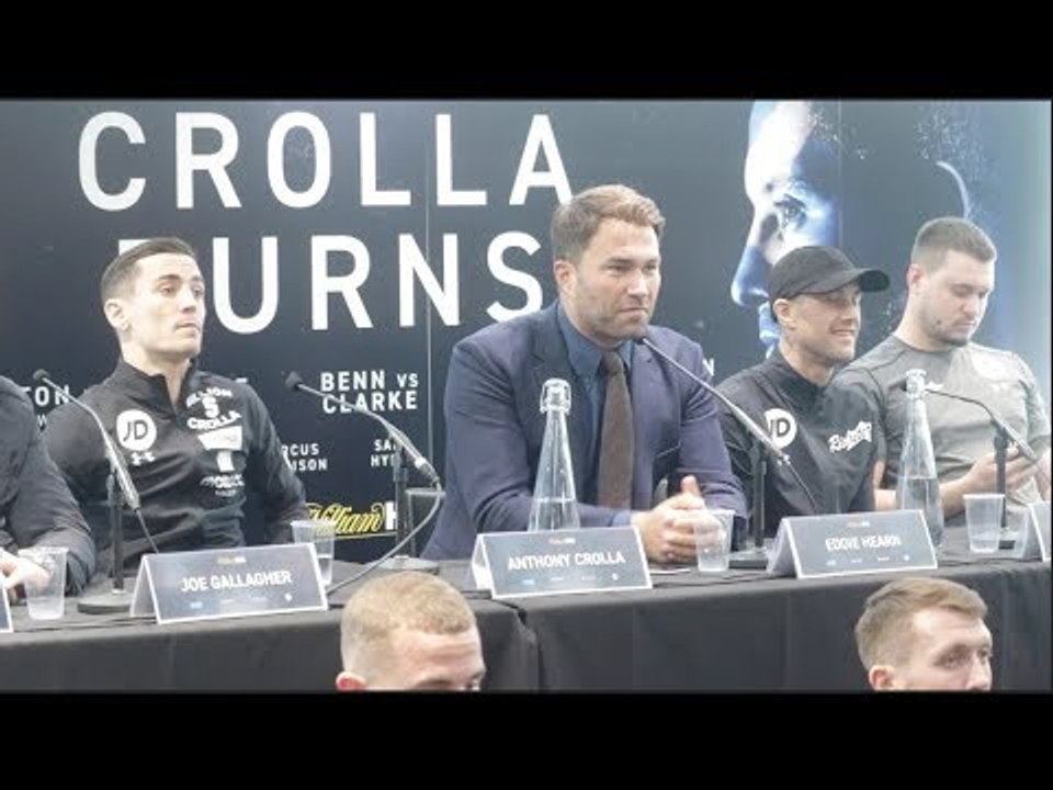 ANTHONY CROLLA v RICKY BURNS - OFFICIAL PRESS CONFERENCE W/ EDDIE HEARN & FULL UNDERCARD