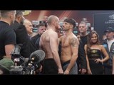 INTENSE!! GEORGE GROVES v JAMIE COX - OFFICIAL WEIGH IN & HEAD TO HEAD / WORLD BOXING SUPER SERIES