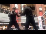 GO ON PRETTY BOY! - ADAM BOOTH GUIDES JOSH KELLY AS HE SMASHES THE PADS AHEAD OF ZUNIGA CLASH