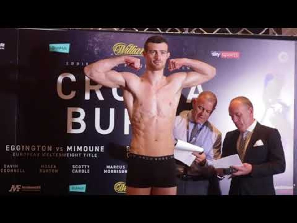 JAKE HAIGH v ANTHONY FOX - OFFICIAL WEIGH IN & HEAD TO HEAD / CROLLA v BURNS